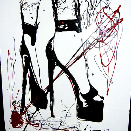BLACK HEELS - Davaro Art